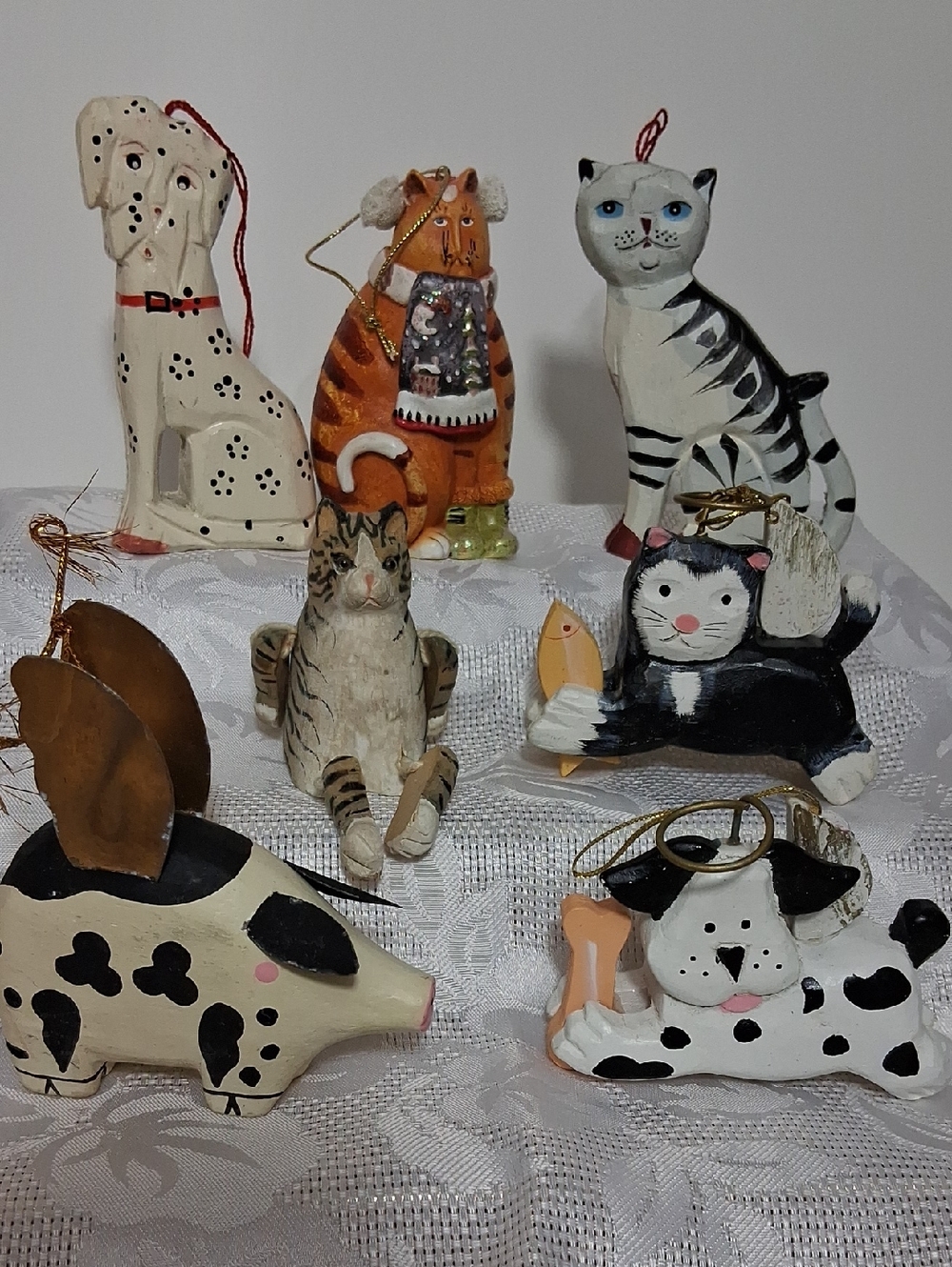 Cat and Dog Ornament Collection